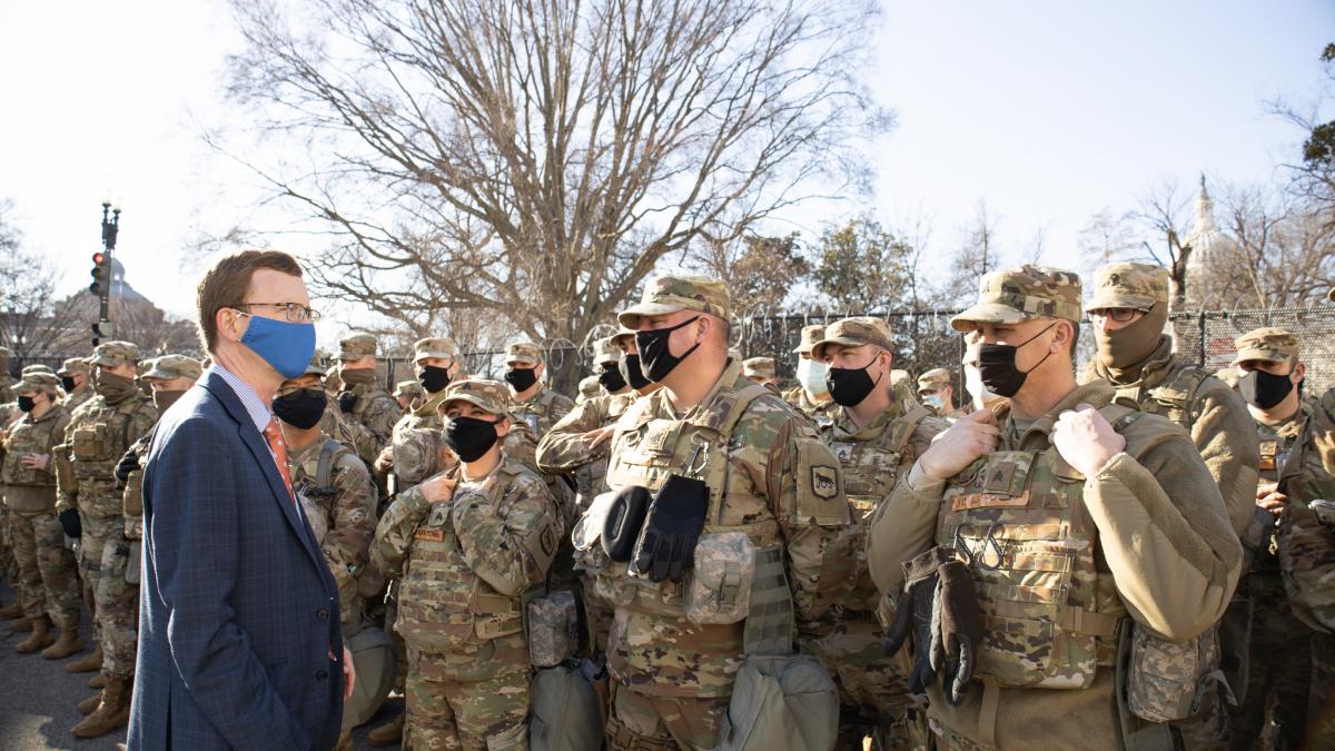 Johnson meets with South Dakota National Guard