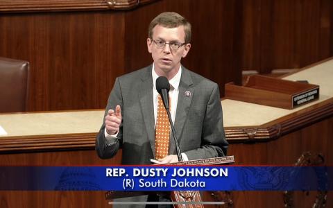 Johnson Speaking on the Floor
