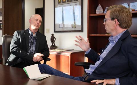 Sheriff-Elect Brian Mueller and Rep. Dusty Johnson