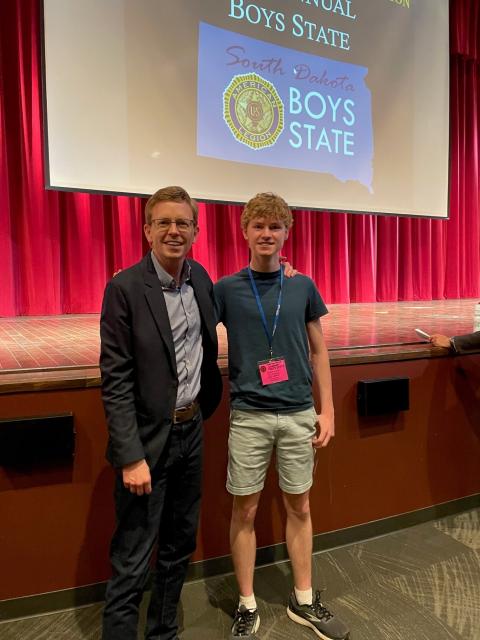 Dusty and Max at Boys State