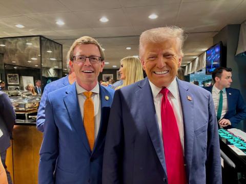 Trump and Dusty Super Bowl