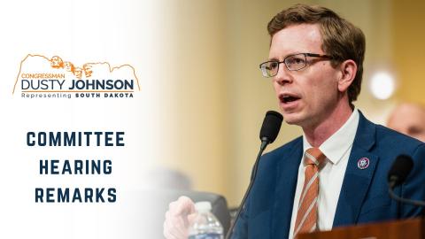 Committee Hearing Remarks