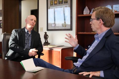 Sheriff-Elect Brian Mueller and Rep. Dusty Johnson