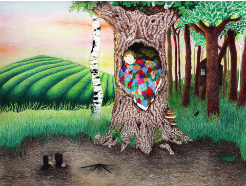 “To Have Slept in a Hollow” by Elora Gould